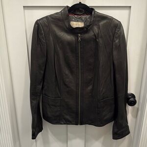 Soft leather jacket